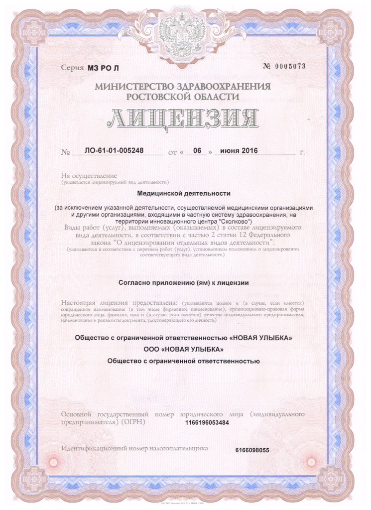 Лицензия 1